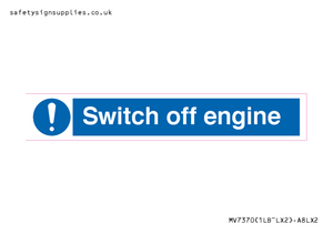 Switch off engine
